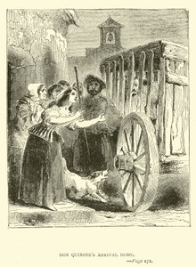 La llegada a casa de Don Quijote de John Gilbert